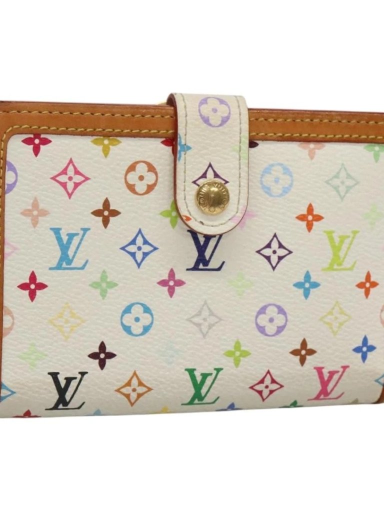 Louis Vuitton Multicolor Portefeuille Viennois Wallet White